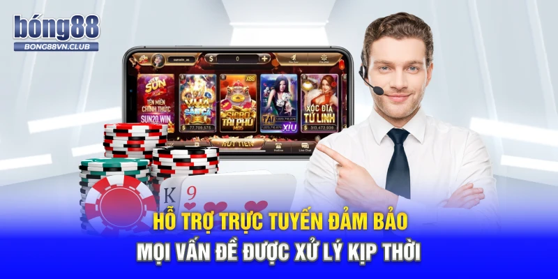 Hỗ trợ trực tuyến đảm bảo mọi vấn đề được xử lý kịp thời